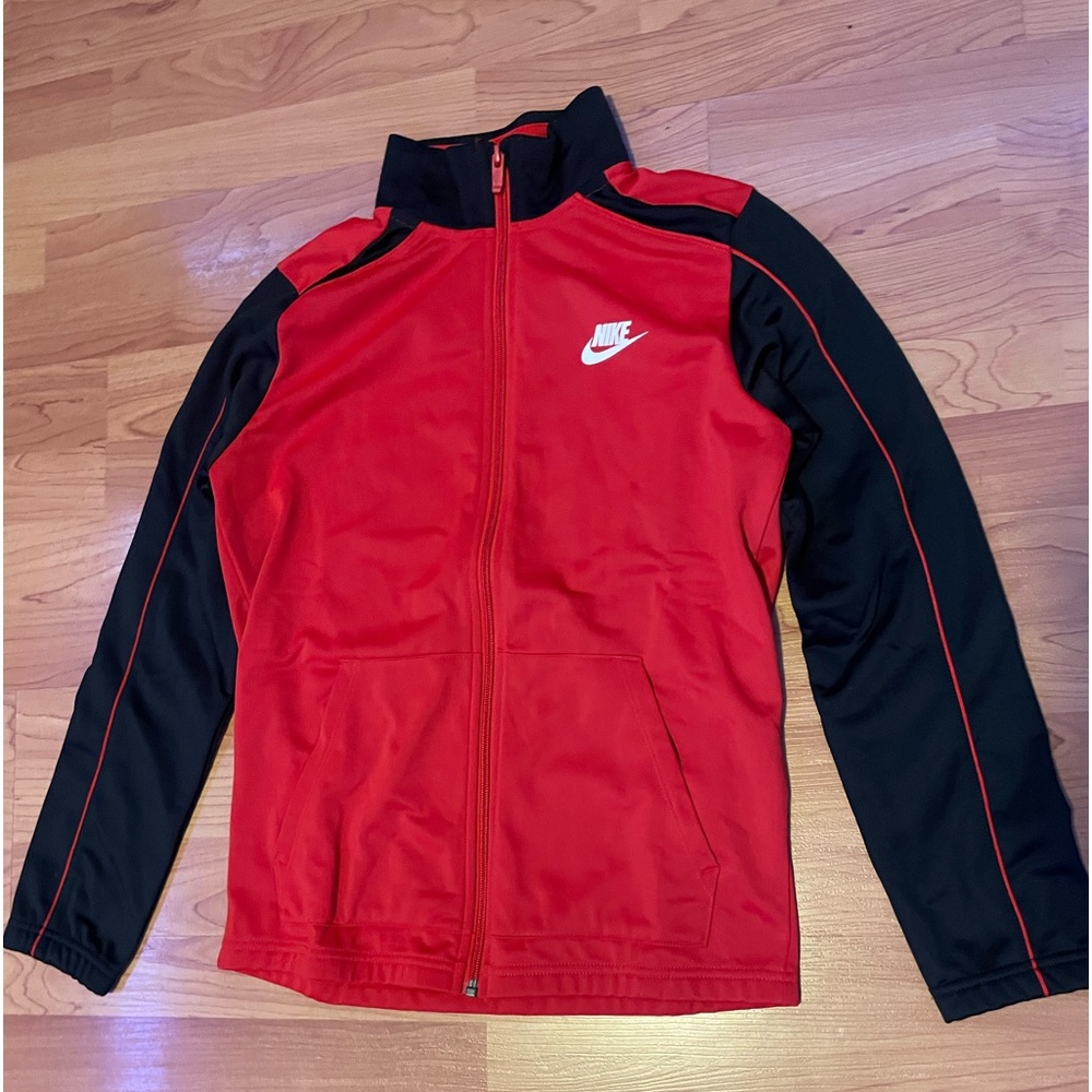 Youth large nike crewneck red and black